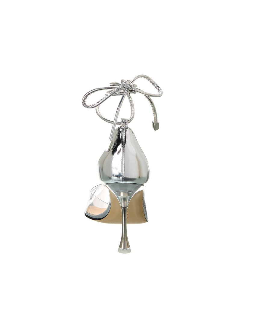 Mach & Mach Crystal Bow Vinyl & Leather Pump