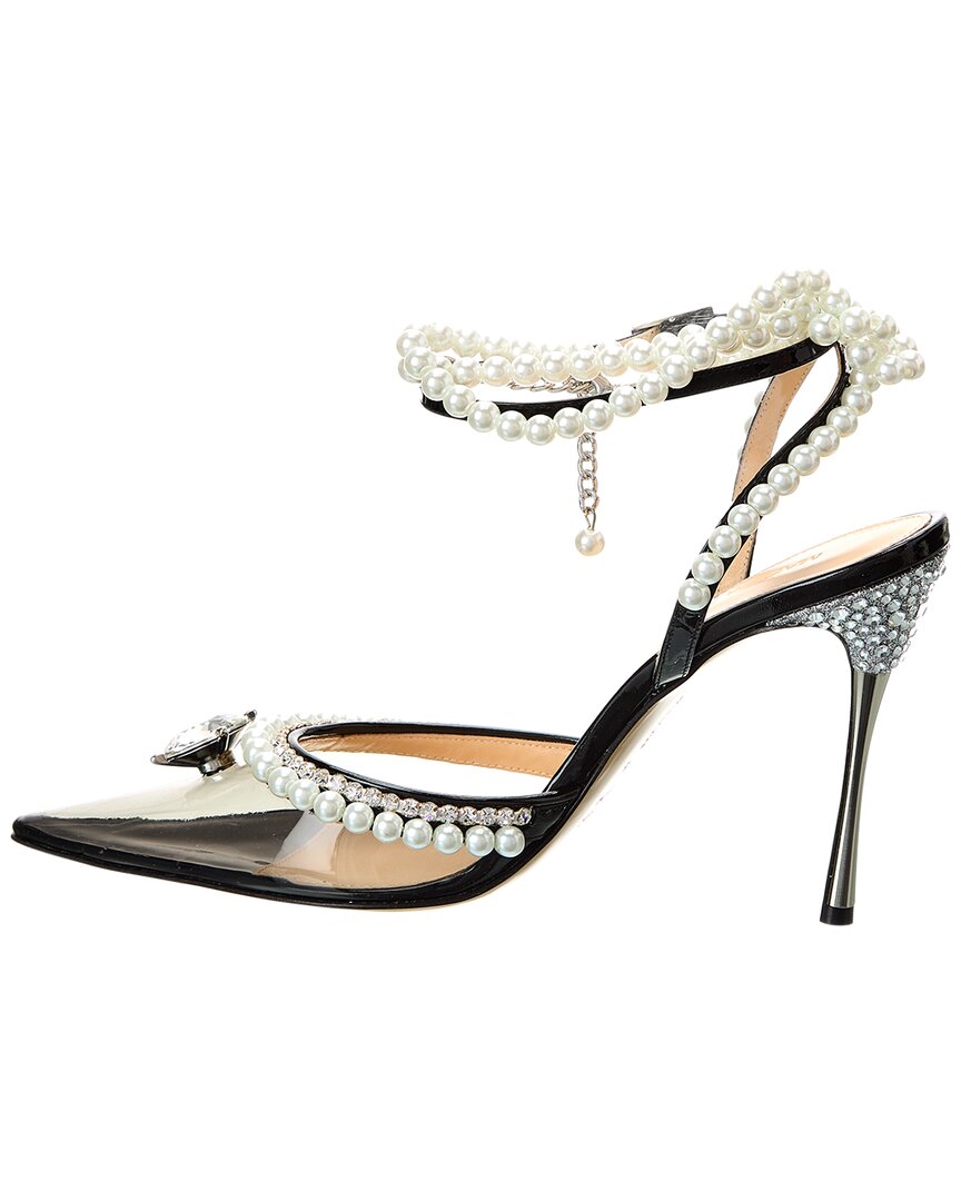 Mach & Mach Pearls & Diamonds Vinyl & Leather Pump