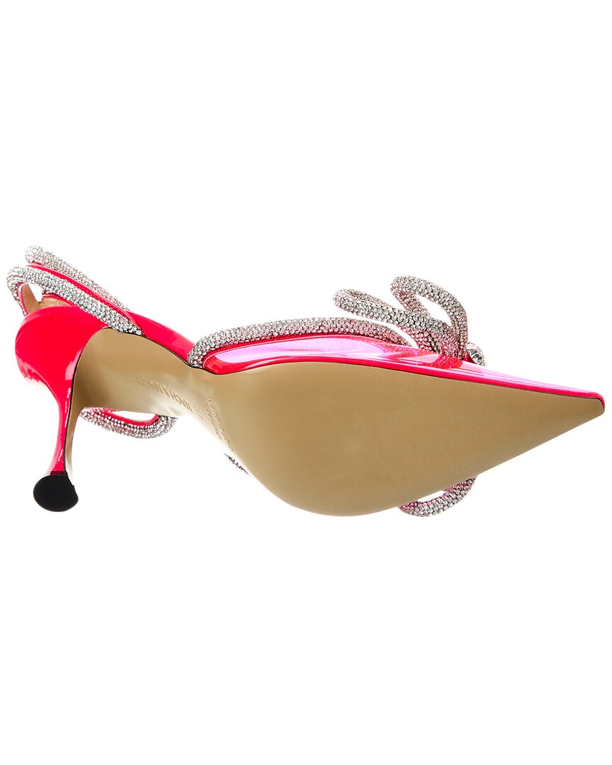 Mach & Mach Double Bow Vinyl & Leather Pump