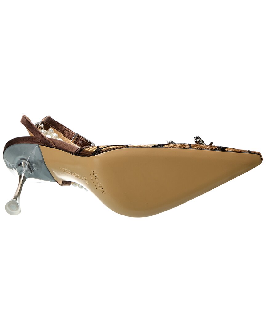 Mach & Mach Matilda Mesh & Leather Pump