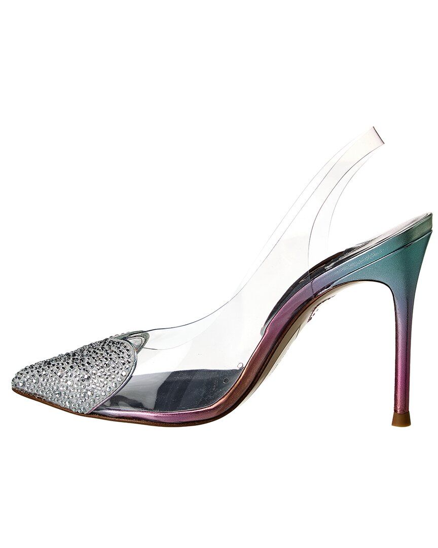 Sophia Webster Amora Vinyl & Leather Slingback Pump