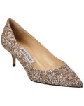 Jimmy Choo Aza Glittery Leather Pump