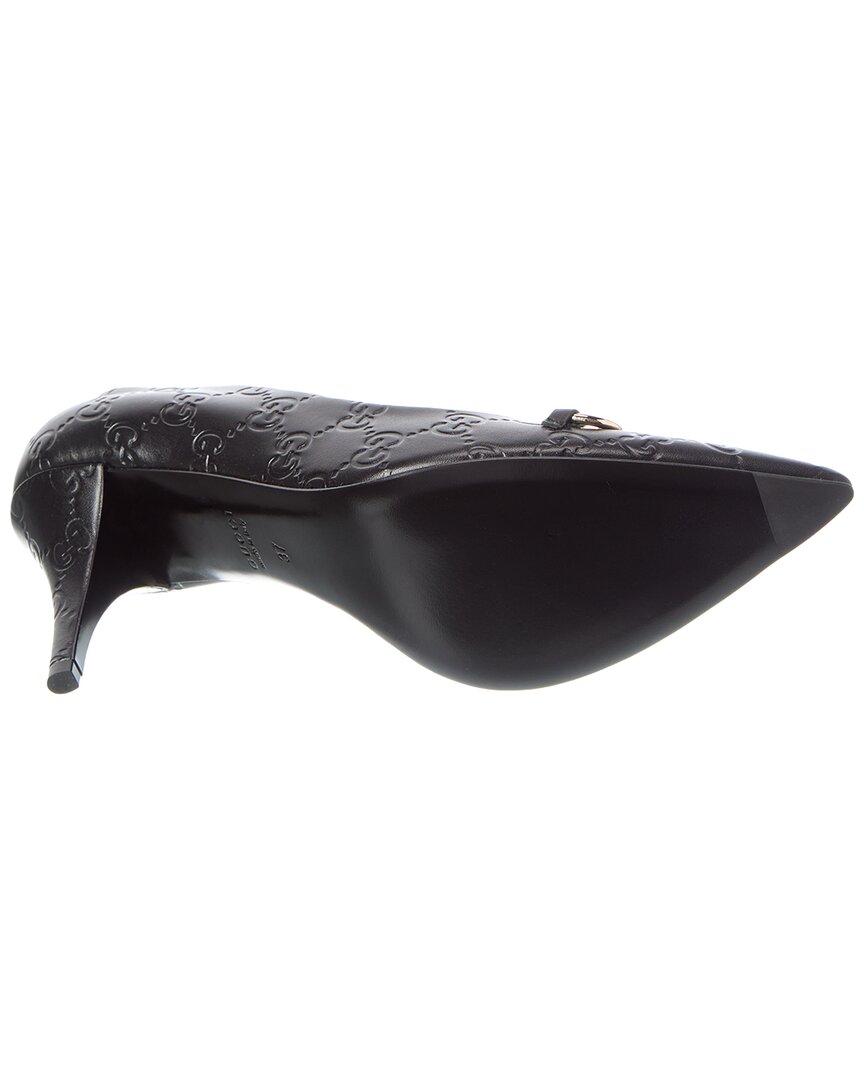 Gucci Horsebit Gg Leather Pump