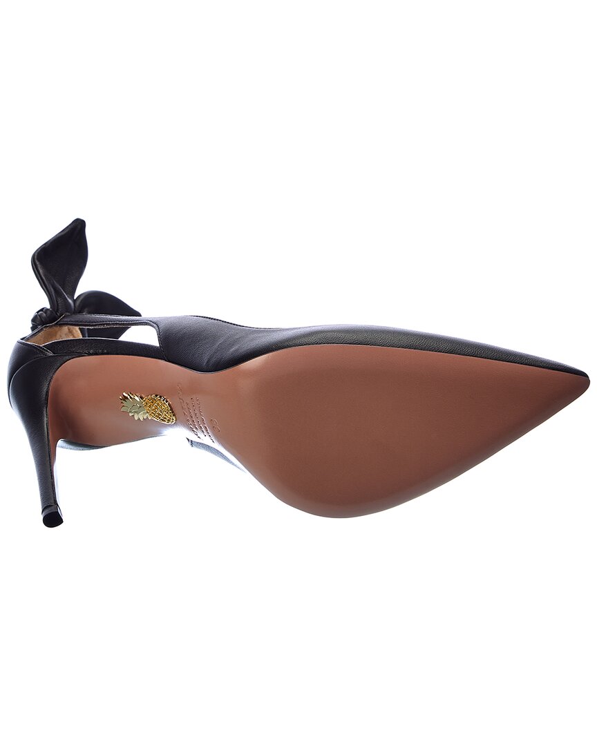 Aquazzura Bow Tie 105 Leather Pump