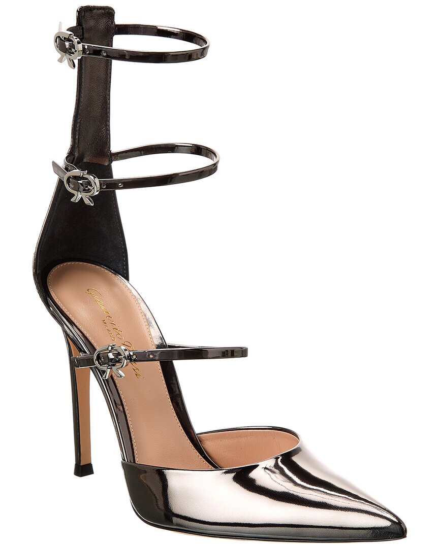 Gianvito Rossi Leather Pump Grey