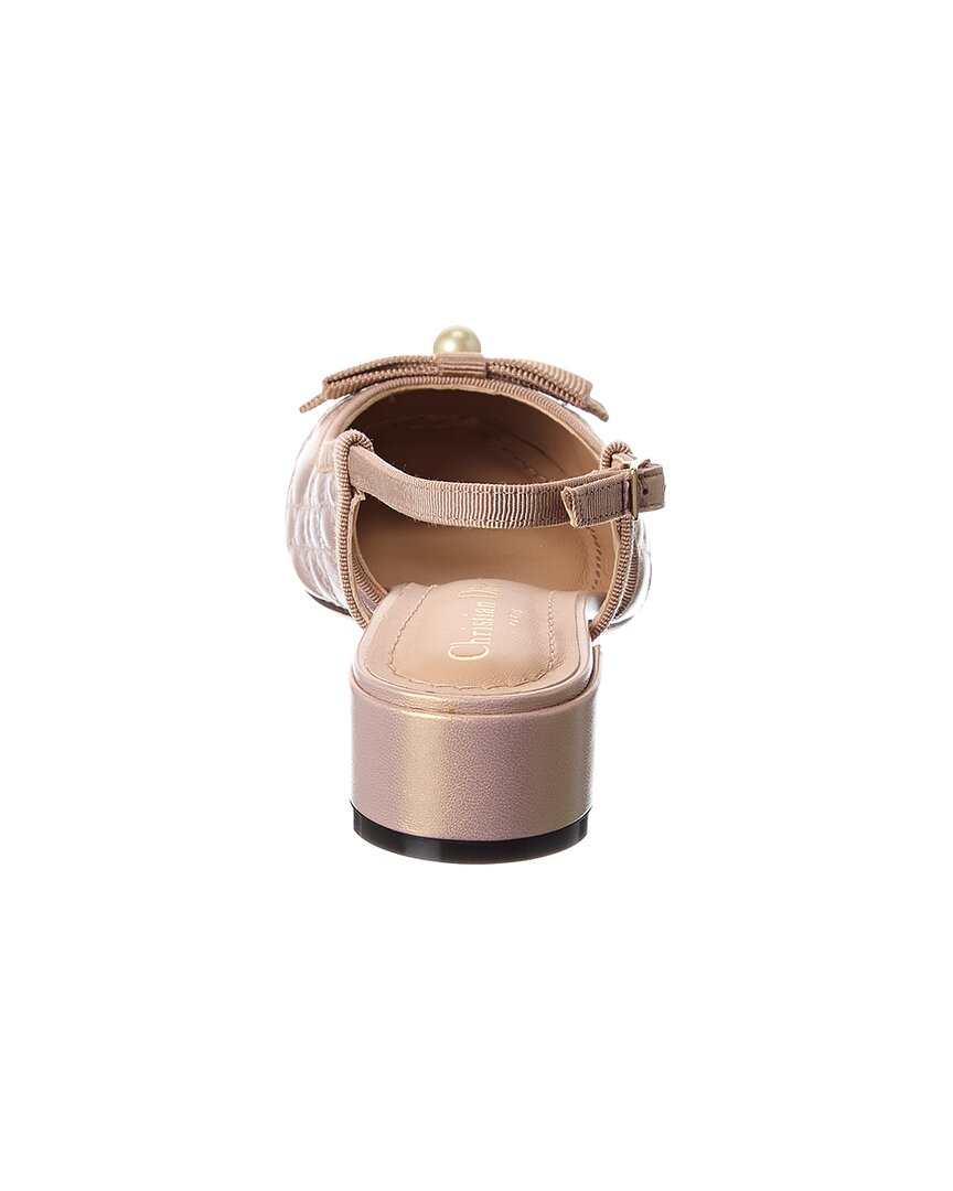 Dior Ballet Quilted Leather Slingback Pump