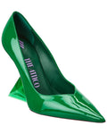 The Attico Cheope Patent Pump Green