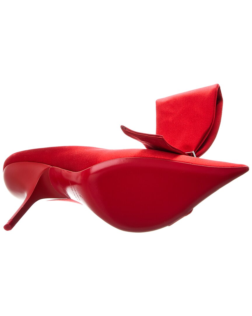 Ferragamo Asymmetric Bow Satin Pump