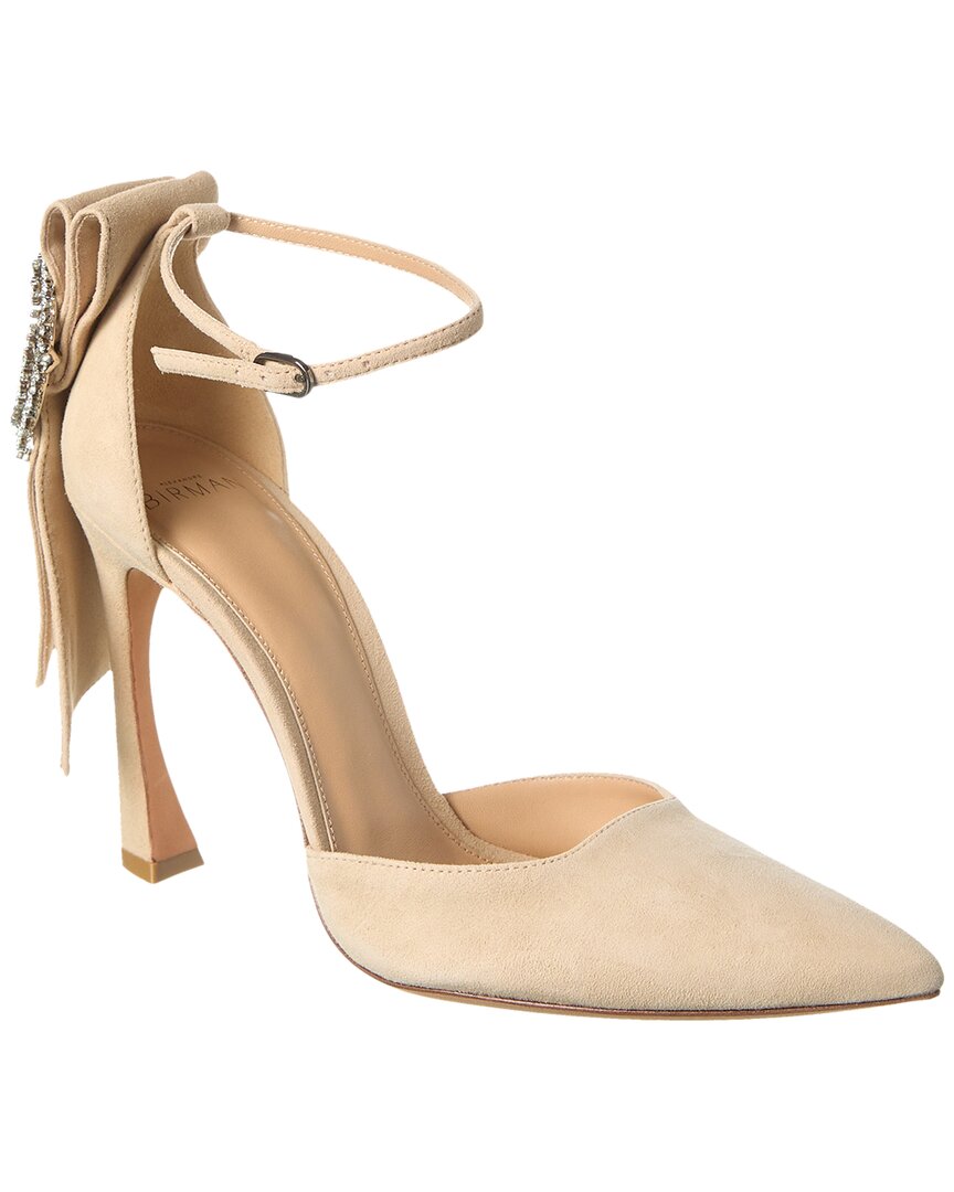 Alexandre Birman Lucy Suede Pump Beige 38
