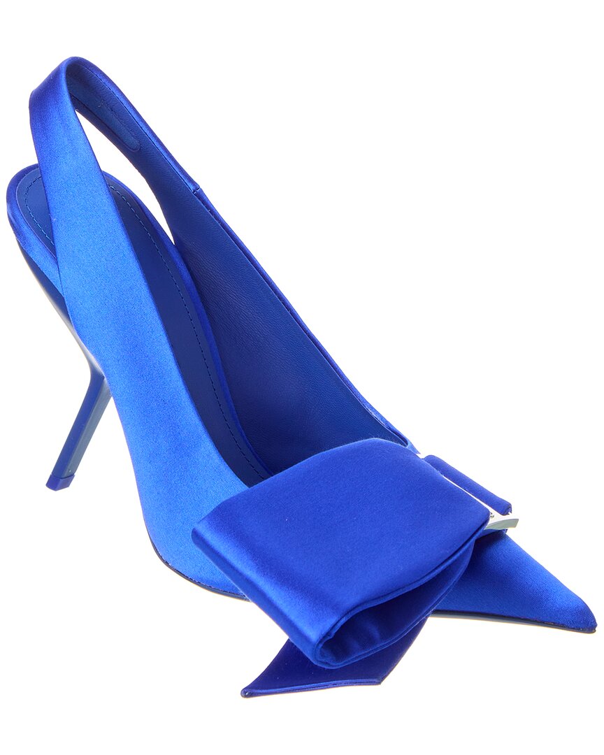 Ferragamo Erica Satin Slingback Pump Blue 6.5