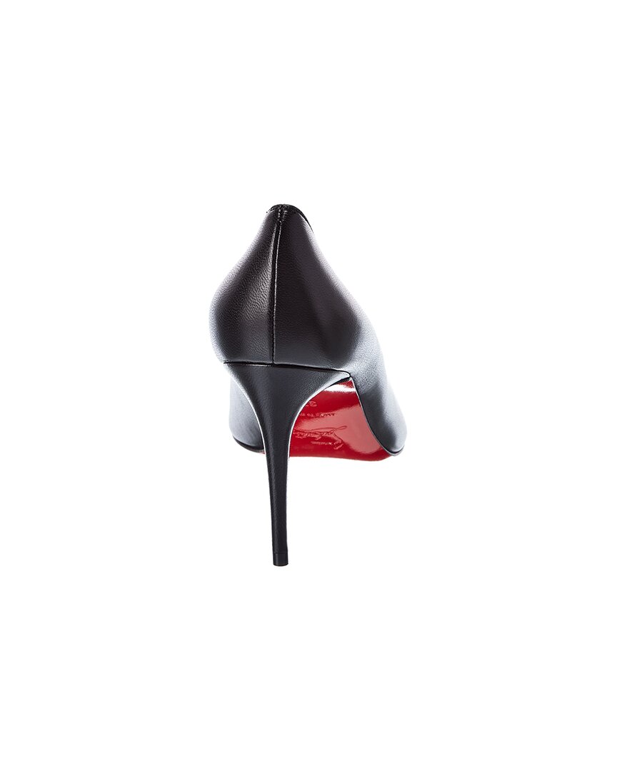 Christian Louboutin Kate 85 Leather Pump, 38.5, Black