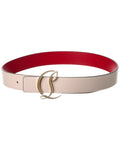 Christian Louboutin Cl Logo Leather Belt
