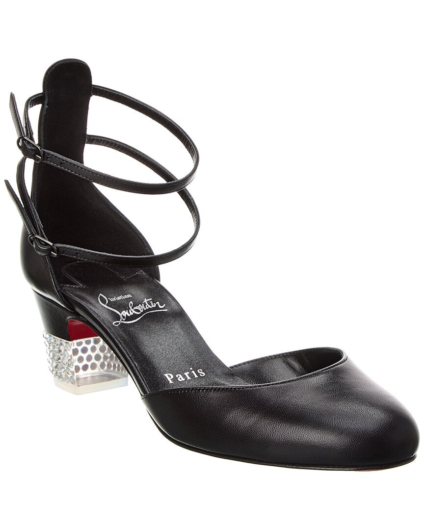 Christian Louboutin Cassandrinetta 45 Leather Pump Black 36