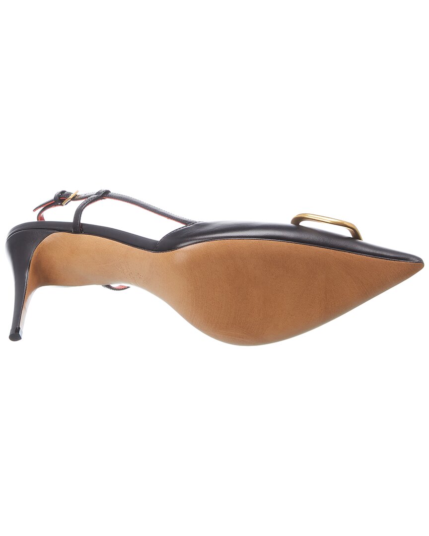 Valentino Vlogo 80 Leather Slingback Pump