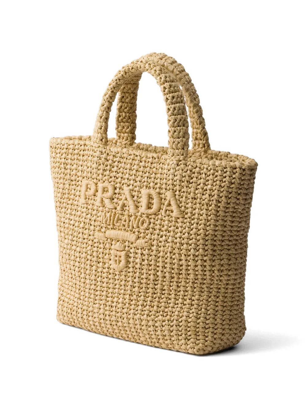Prada Women Small Crochet Tote Bag