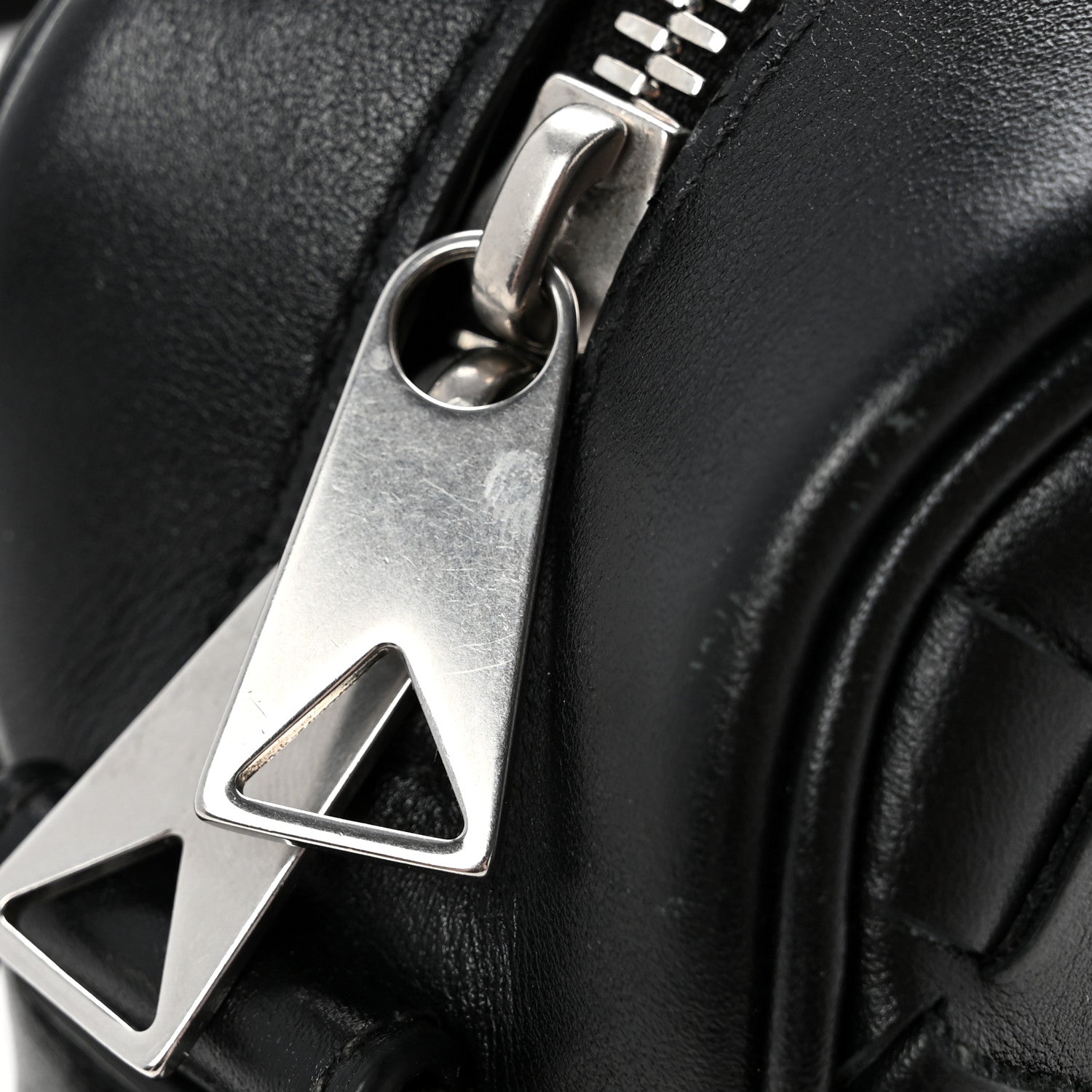 Nappa Intrecciato Small Classic Camera Bag Black