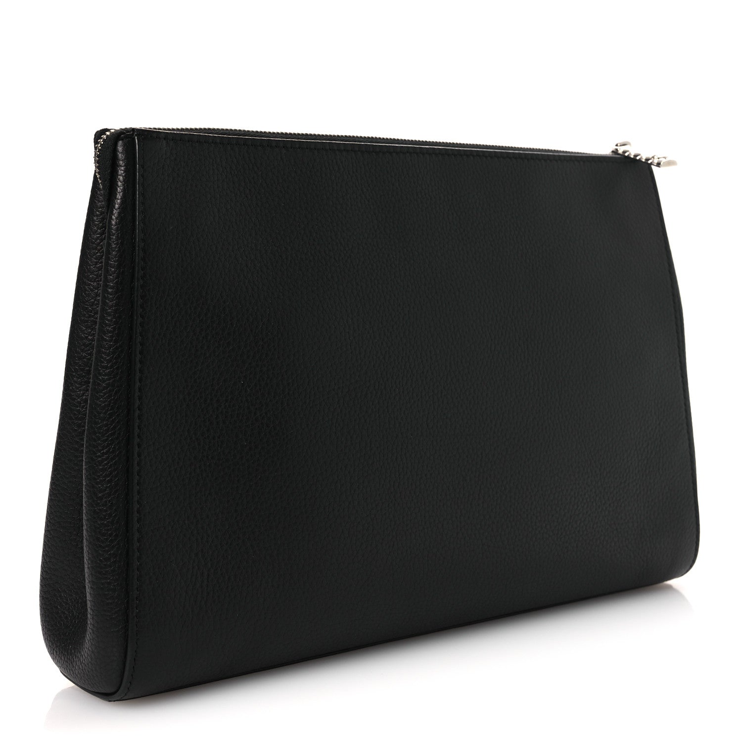 Grained Calfskin Large Neo Executive Cosmetic Case Black