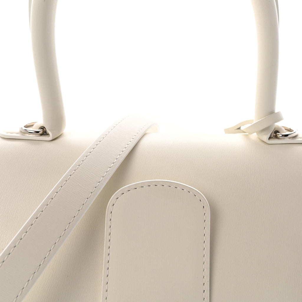 Box Calfskin MM Brillant Satchel Ivory