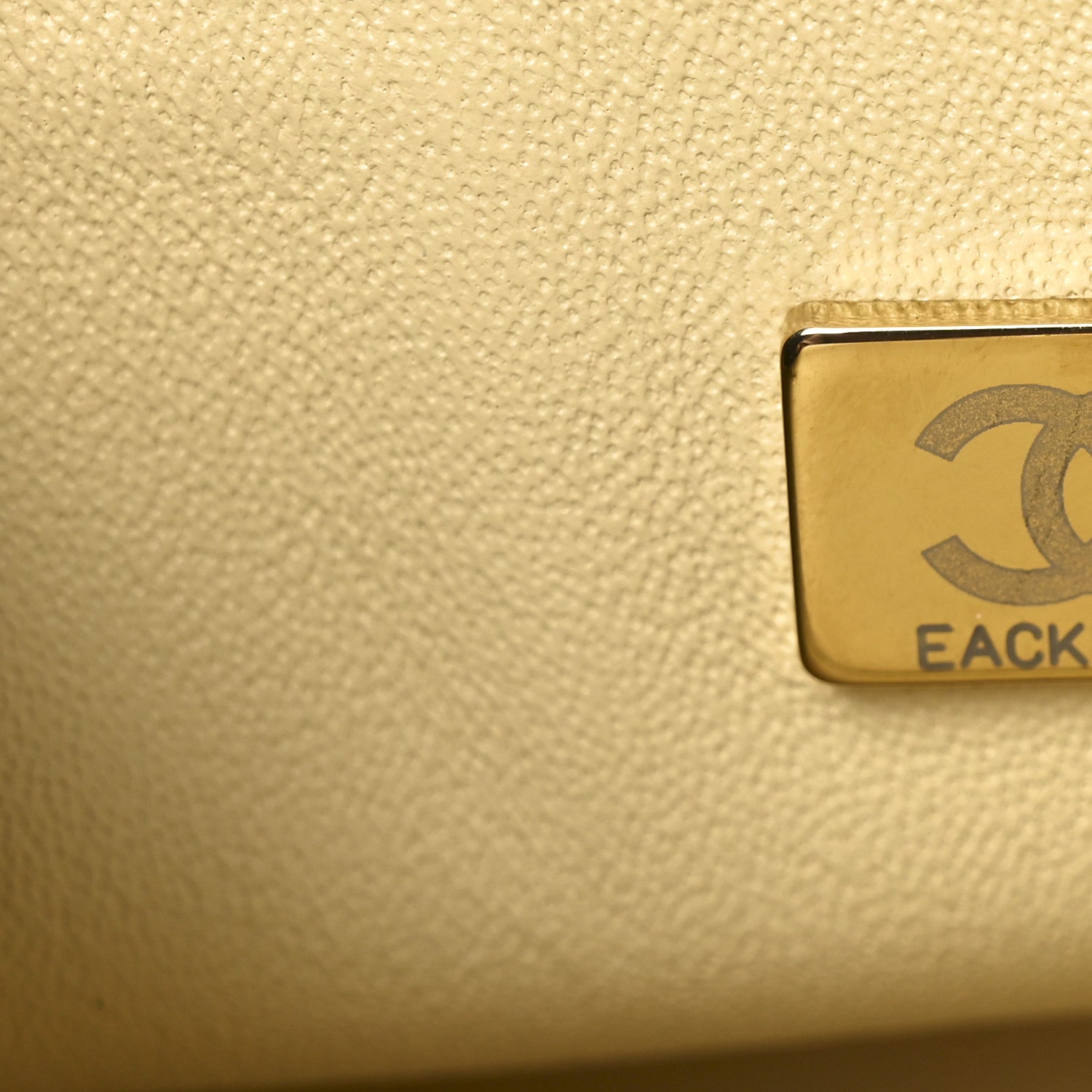 Lambskin Quilted Mini Rectangular Flap Light Yellow