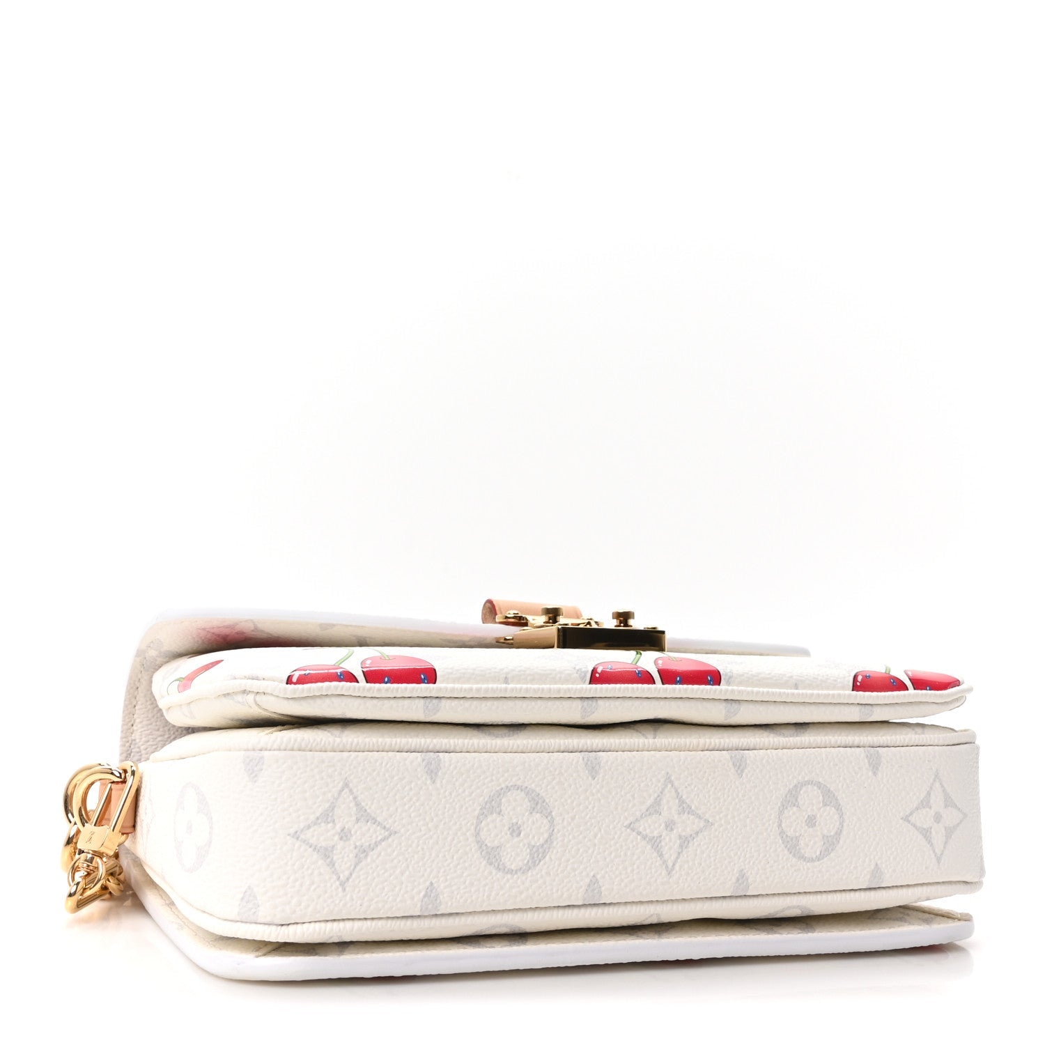 LV X TM Monogram Cerises Pochette Metis East West White