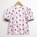 Christian Dior Rose Print Short Sleeve Pullover