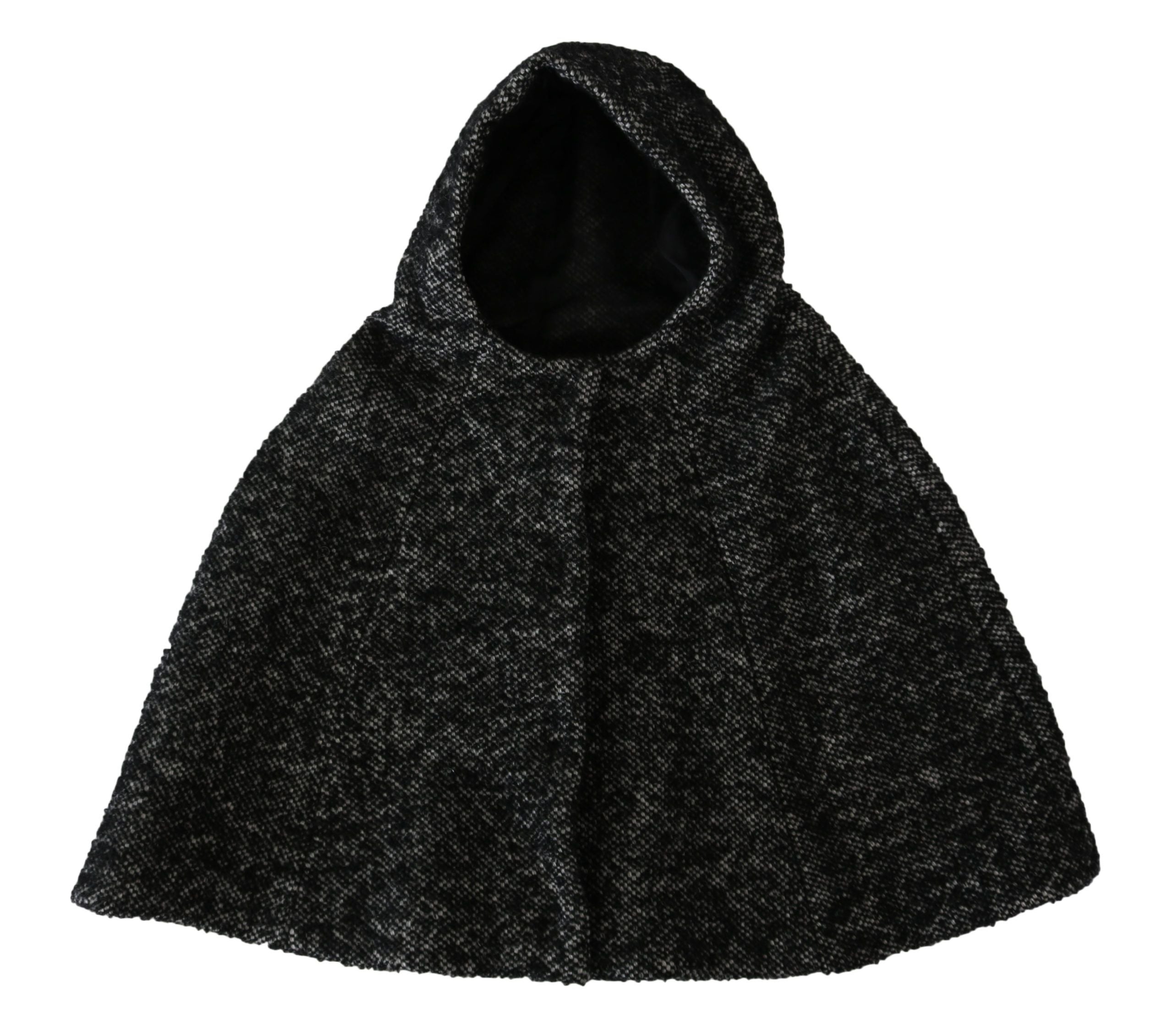 Dolce & Gabbana Gray Tweet Wool Kaftan Jacket Coat Women's Top