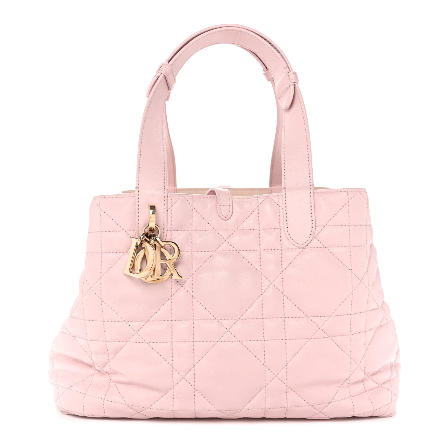 Calfskin Macrocannage Medium Toujours Powder Pink