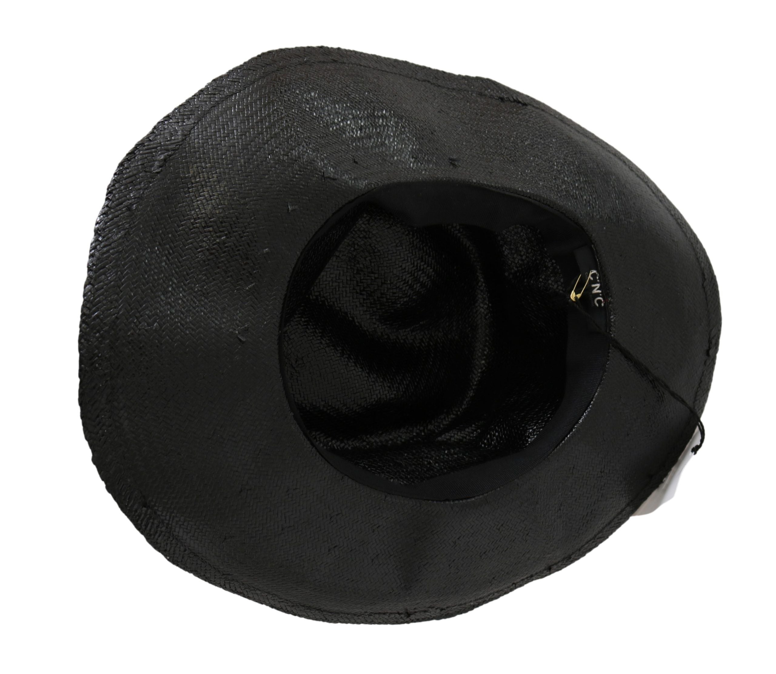 Costume National Black Wide Brim Cowboy Solid Women's Hat