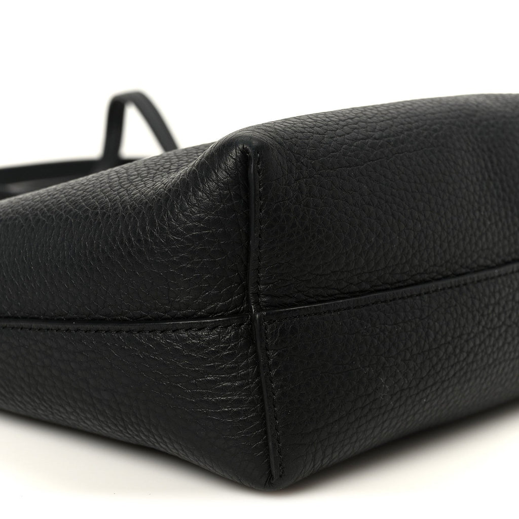 Grained Calfskin Small Park Tote Black