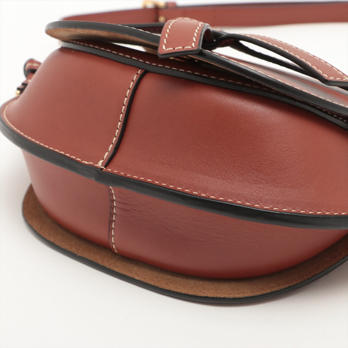 Loewe Brown Grained Leather Mini Gate Dual Bag [Clearance Sale]