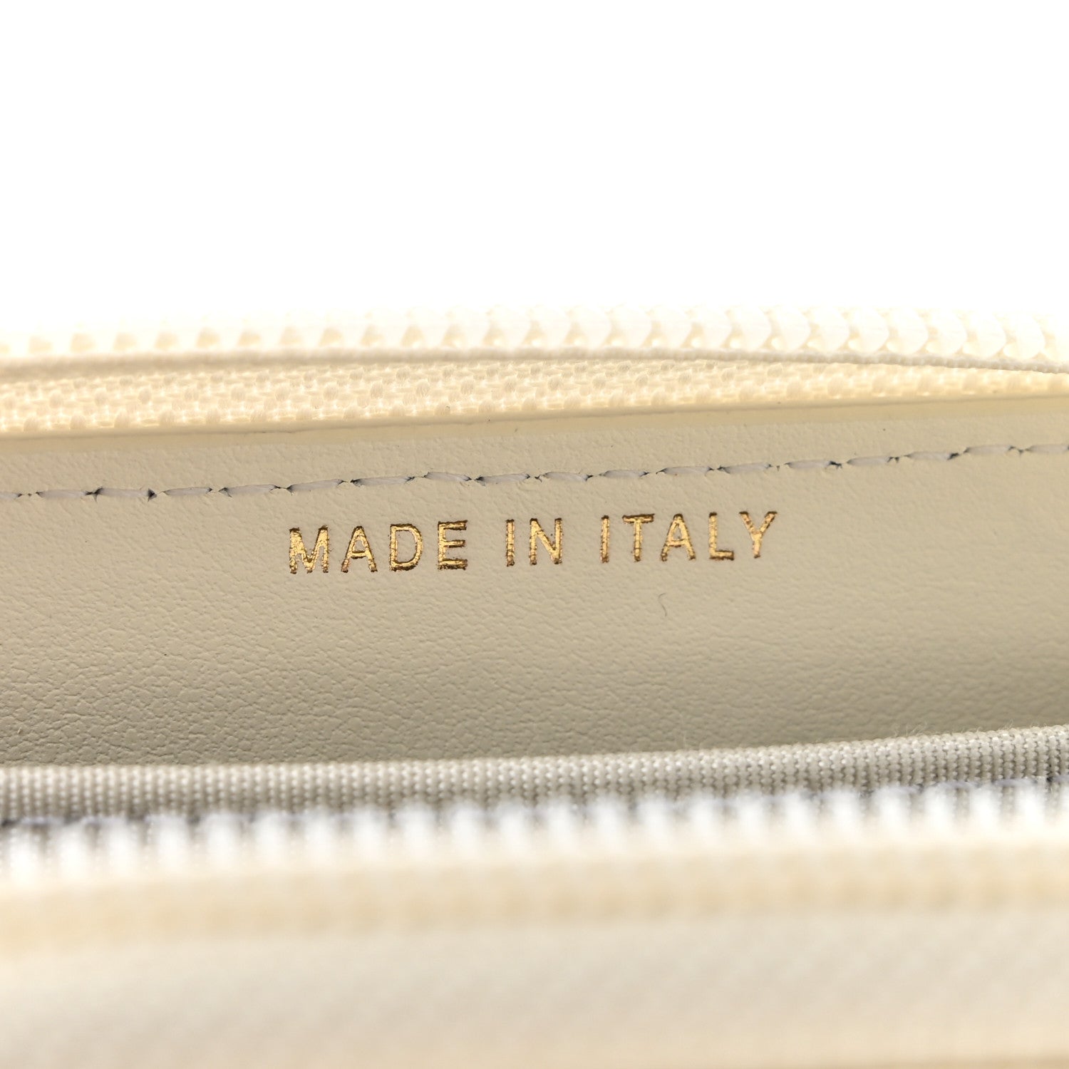 Caviar Quilted Boy Zip Around Coin Purse Wallet White