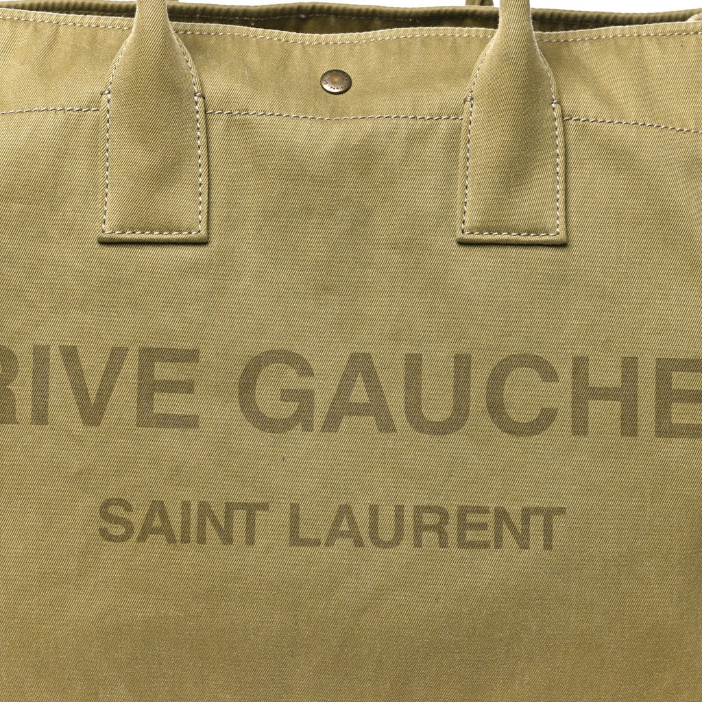 Canvas Rive Gauche Maxi Tote Fir Green