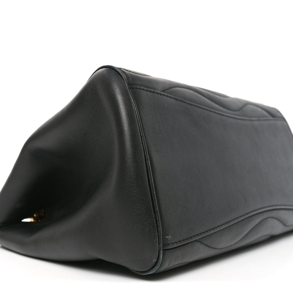 Calfskin New Wave Chain Tote Black