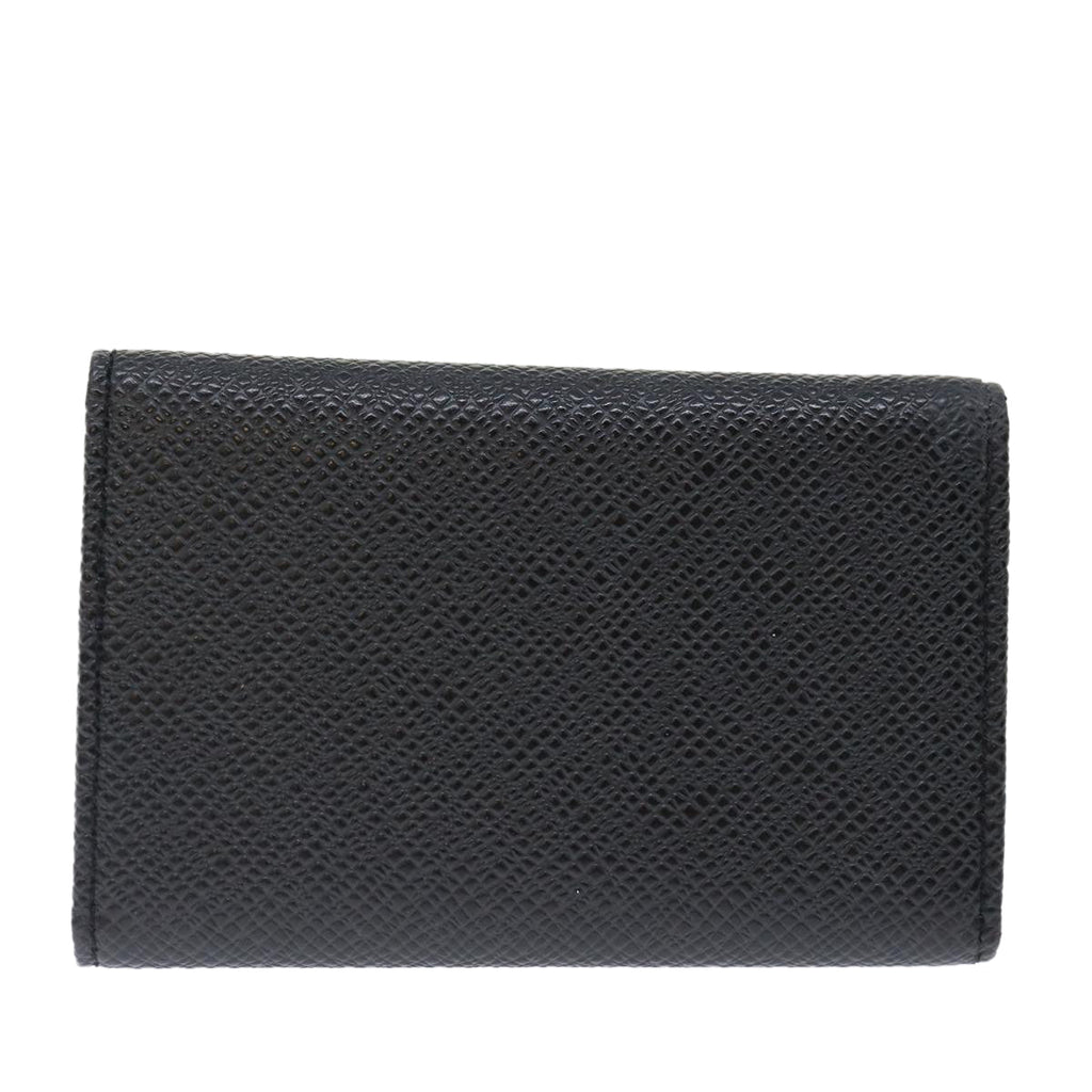 Louis Vuitton 6 Key Holder Black Leather Wallet  (Authentic  )
