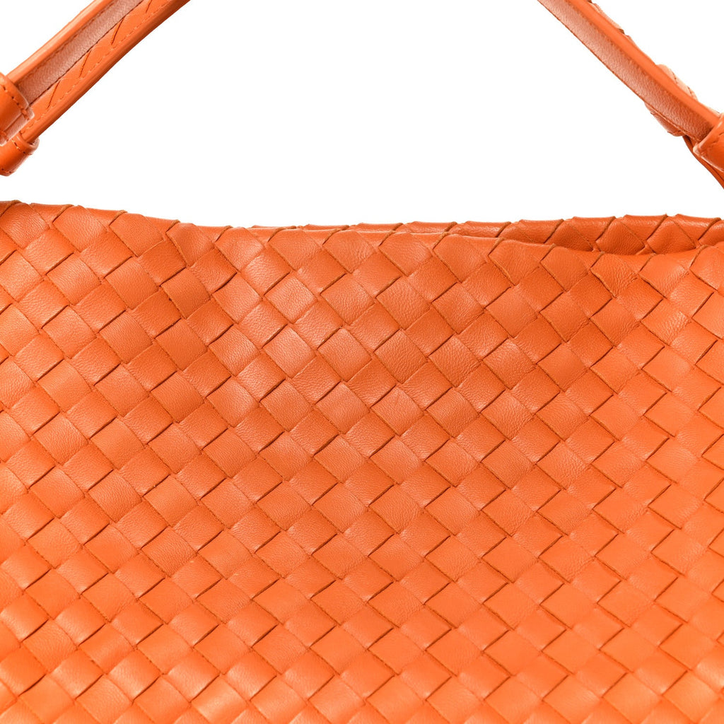 Nappa Intrecciato Bella Tote Orange
