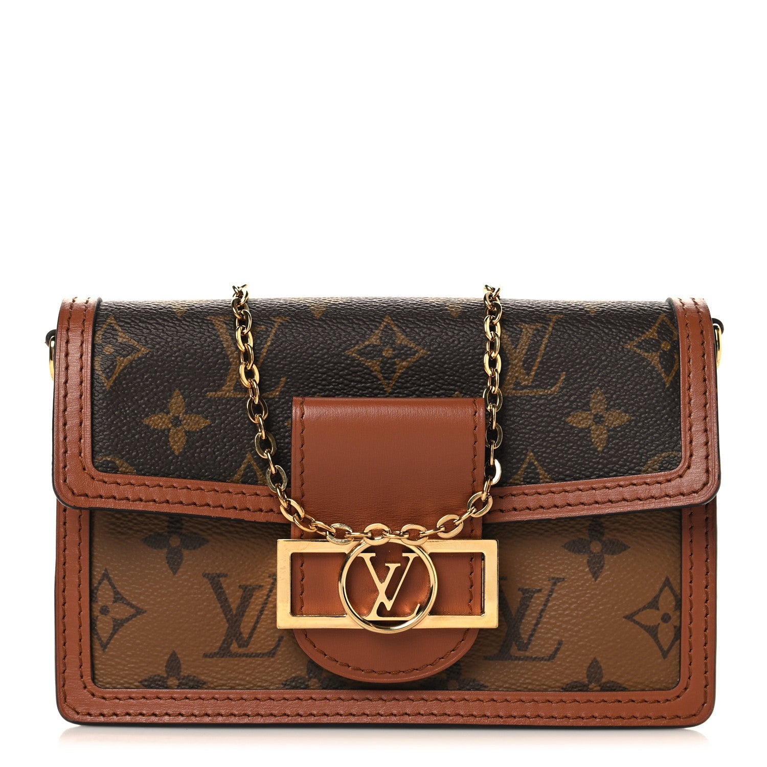 Reverse Monogram Dauphine Chain Wallet