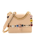 Vitello Liberty Scalloped Studded Flower Small Kan I Shoulder Bag Amido Multicolor