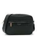 Lambskin Nylon Small Camp Camera Bag Dark Green