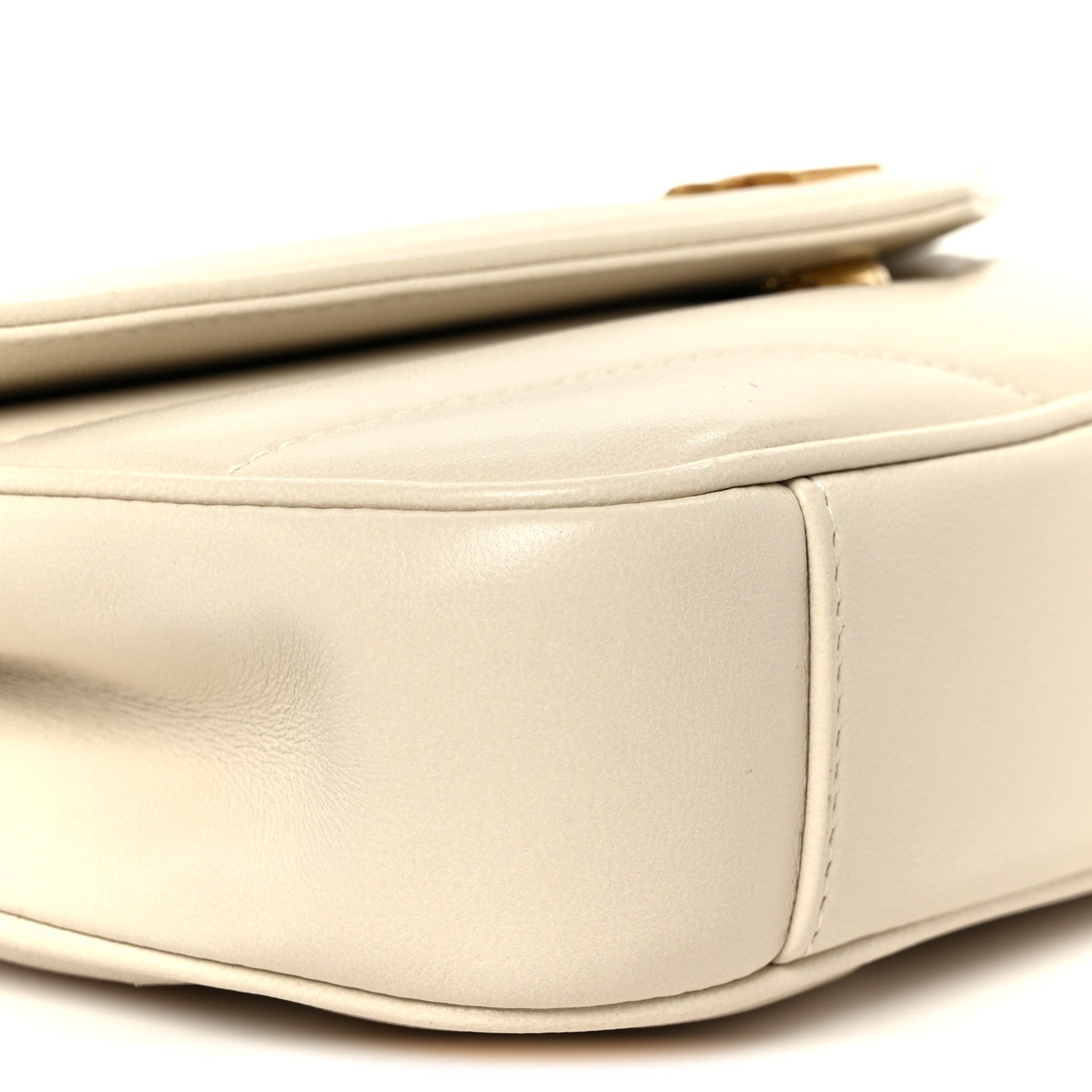 Lambskin Chevron Quilted Mini LouLou Crema Soft
