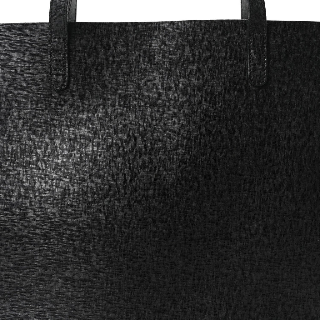 Saffiano Large Shopping Tote Black
