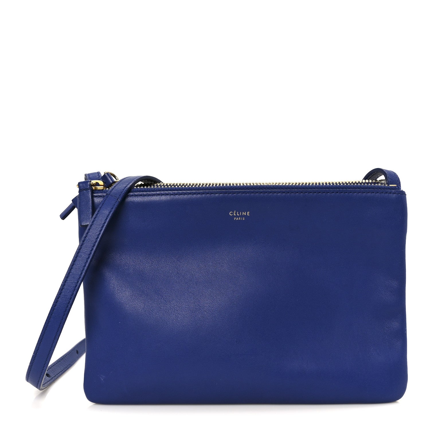 Lambskin Small Trio Crossbody Bag Indigo