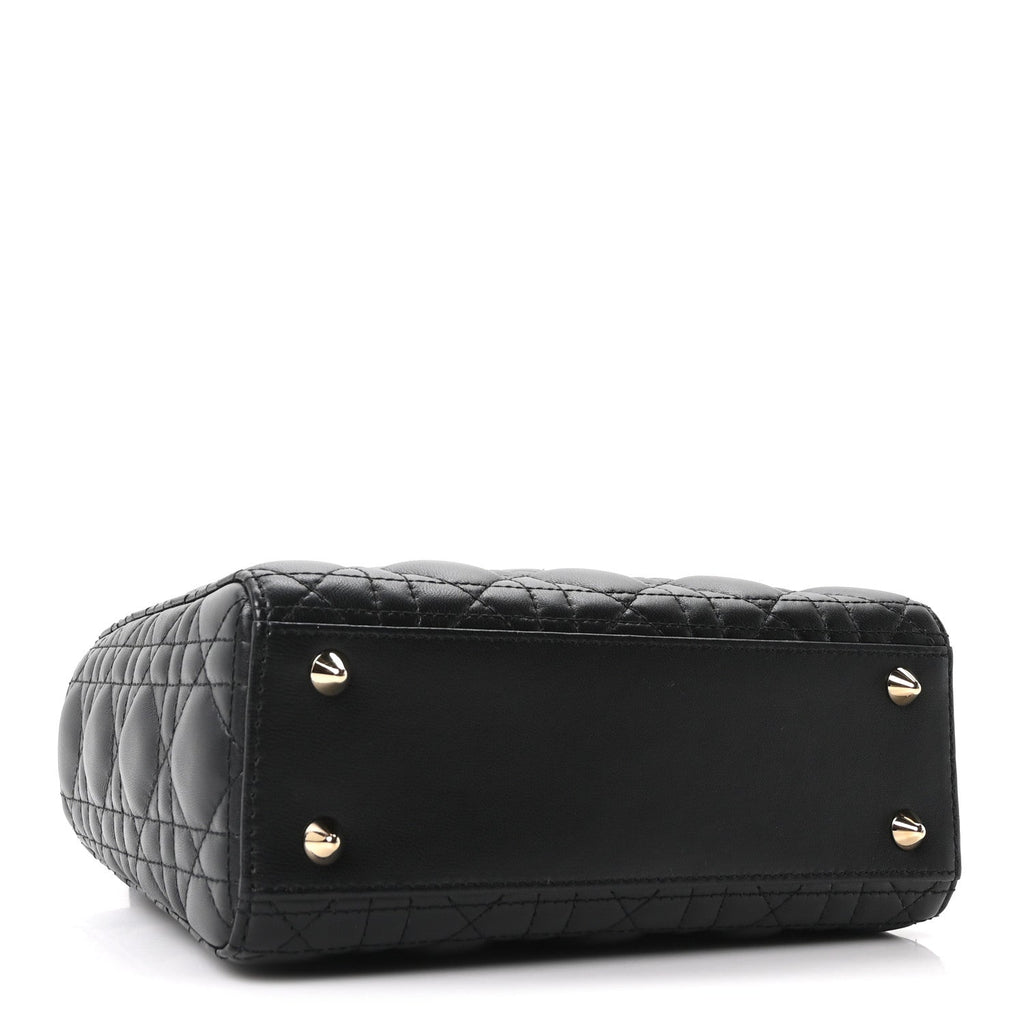 Lambskin Cannage Small My ABCDior Lady Dior Black