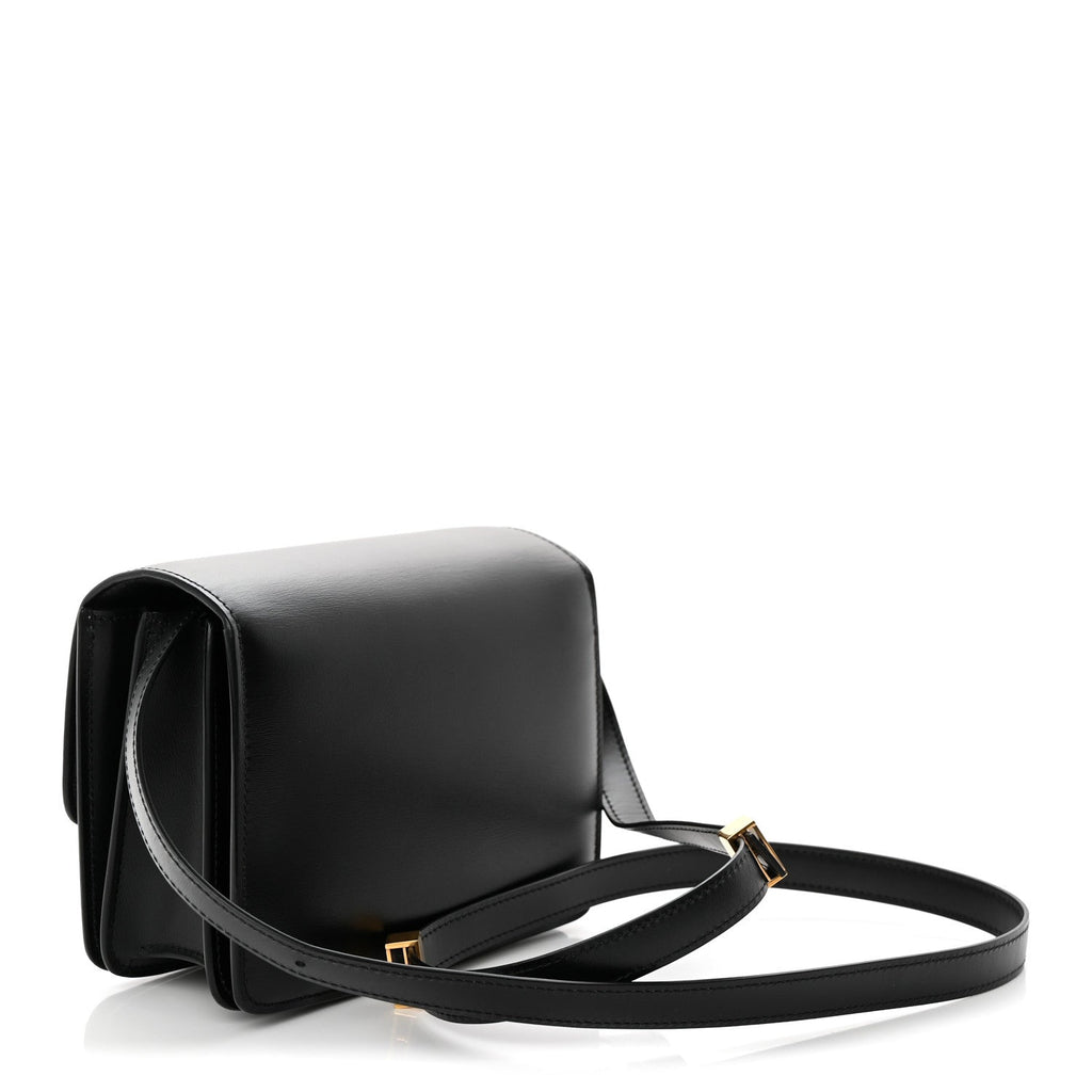 Box Calfskin Small Classic Box Flap Bag Black