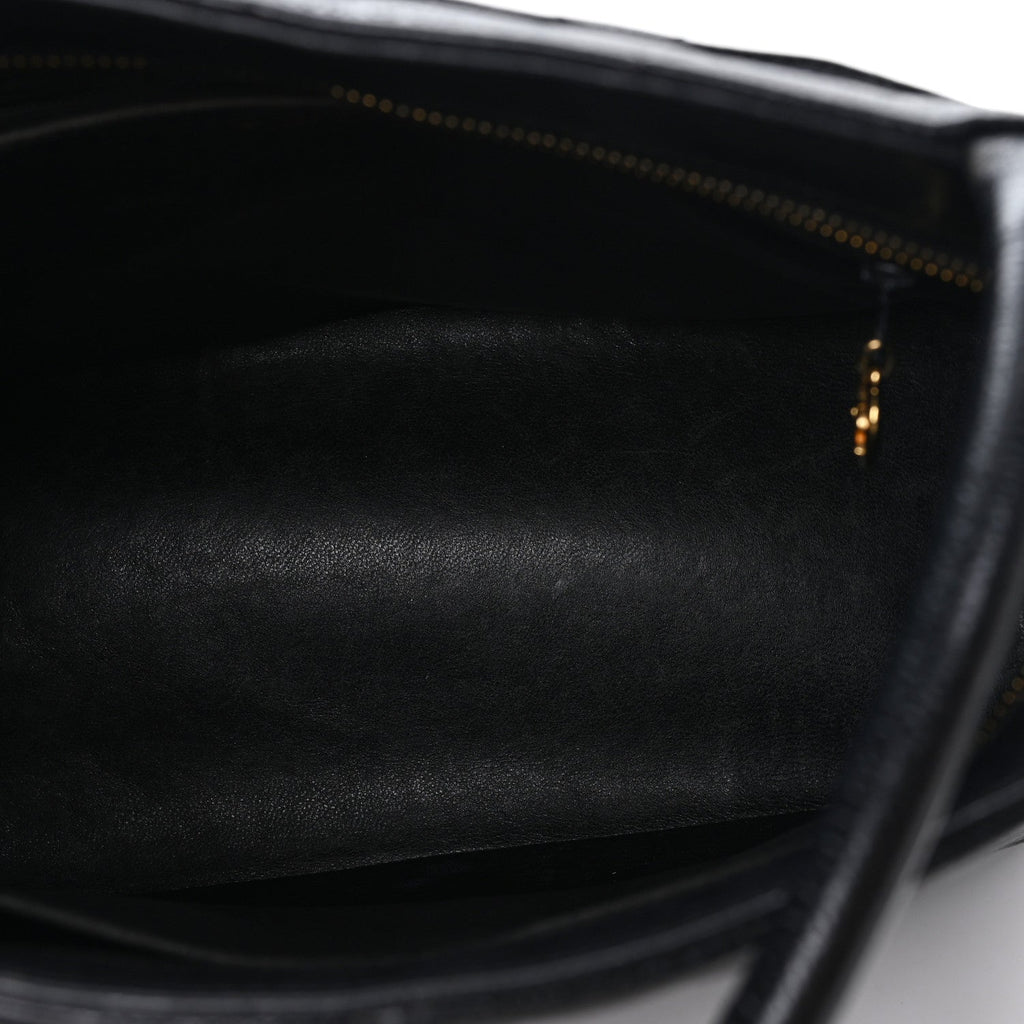 Caviar Quilted Medallion Tote Black