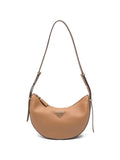 Prada Women Arqué Leather Shoulder Bag