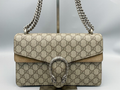 Gucci Dionysus Top Handle Chain Bag Gg Coated Canvas Beige Canvas Shoulder Bag Bag (Authentic  )