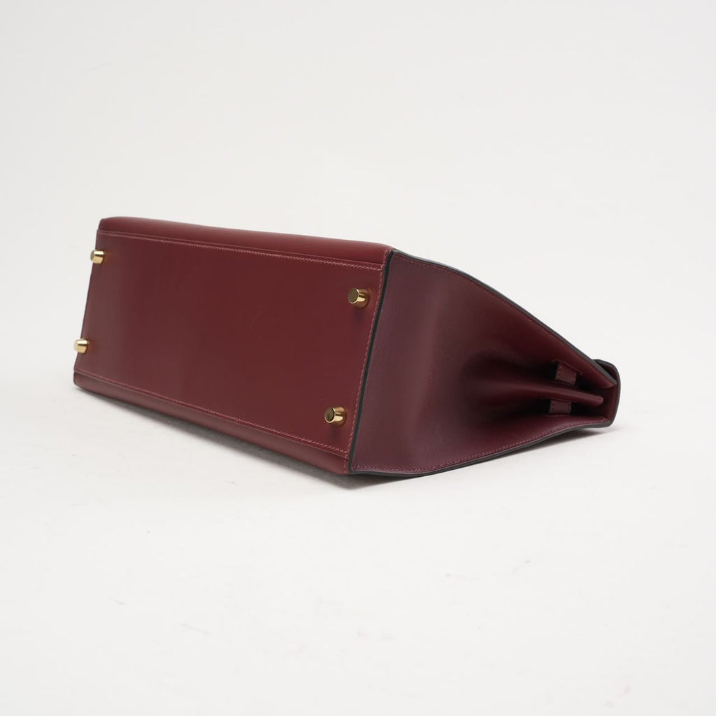 Hermès Kelly 32 Sellier Red (Rouge H) Box Leather 2017