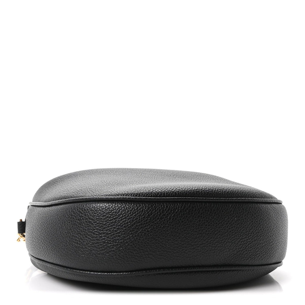 Supple Grained Calfskin Teen Lulu Shoulder Bag Black