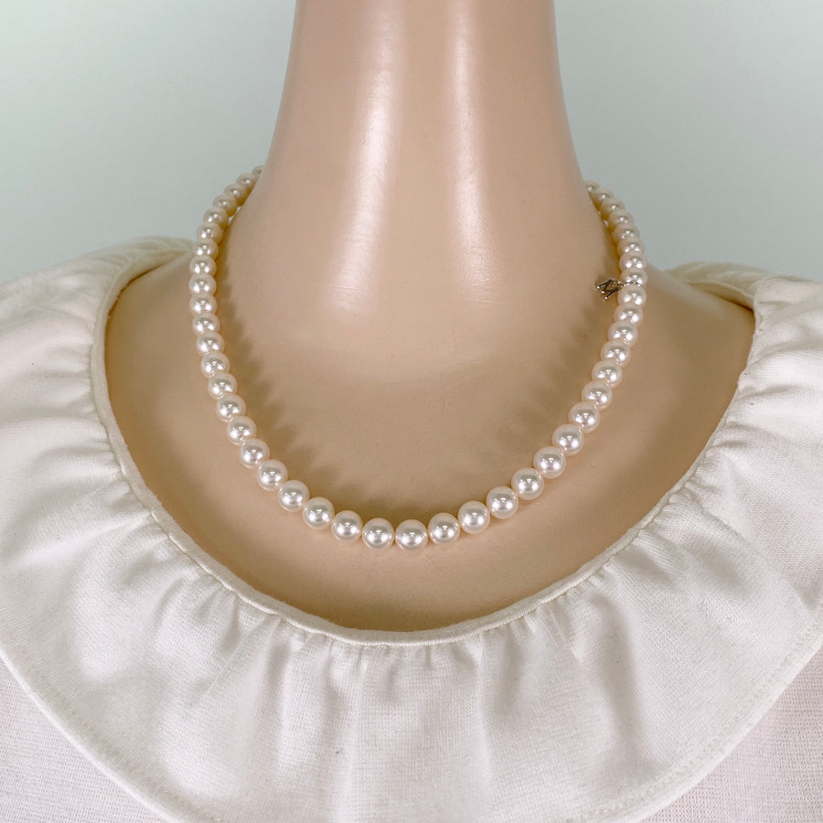 MIKIMOTO M charm Necklace