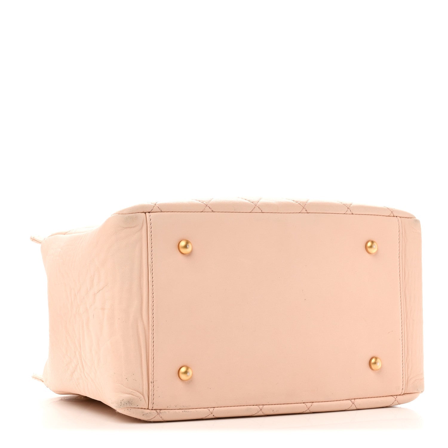 Lambskin Quilted Petit Timeless Shopping Tote PTT Beige